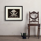 Pirate Flag - Art Print, 18x24 / Standard / Black