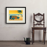 Woody On The Beach - Art Print, 18x24 / Standard / Black