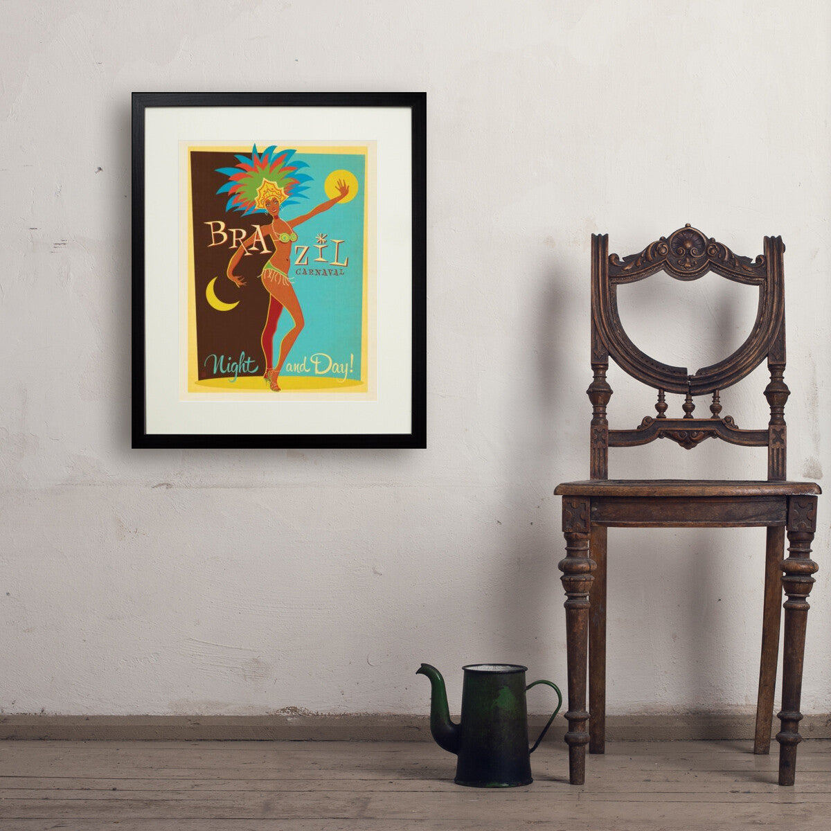 ブラジルCarnavalの絵画 Brazil: Carnaval — Vintage Travel Poster | Art Print – Anderson