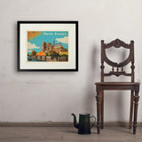 France: Paris, Notre Dame, Horizontal - Art Print, 18x24 / Standard / Black