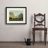 Yosemite National Park: Yosemite Valley (Horizontal) - Art Print, 18x24 / Standard / Black