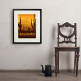 Saguaro National Park - Art Print, 18x24 / Standard / Black
