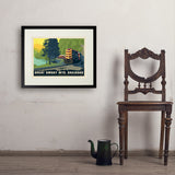 Great Smoky Mountain Railroad: Diesel Train - Art Print, 18x24 / Standard / Black