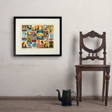 Dog Lover's Collage (Horizontal) - Art Print, 18x24 / Standard / Black