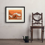 Map of Grand Canyon National Park - Art Print, 18x24 / Standard / Black