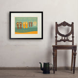 Flip Flops Hangin’ Out Together - Art Print, 18x24 / Standard / Black
