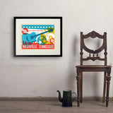 Lookin' Pretty In Music City (Horizontal) - Art Print, 18x24 / Standard / Black