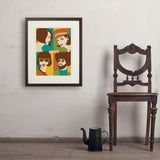 1969: Go with the Flo/Fro - Art Print, 18x24 / Standard / Brown