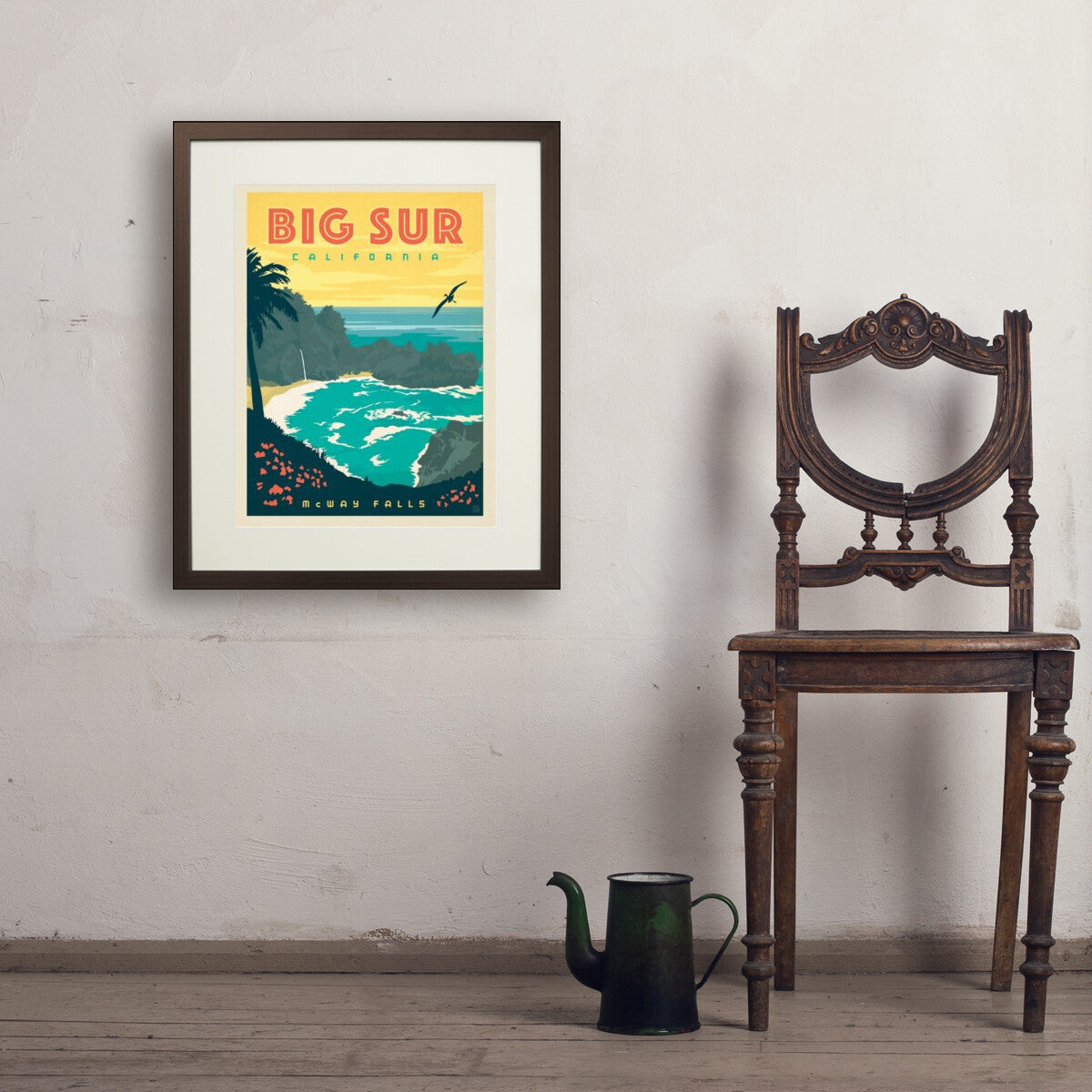 Big Sur, California — Vintage Travel Poster | Art Print – Anderson