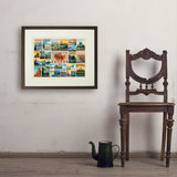 Canada: Picture Perfect Collage (Horizontal) - Art Print, 18x24 / Standard / Brown