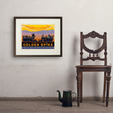 Golden Spike - Art Print, 18x24 / Standard / Brown