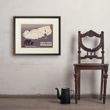 Map of Great Smoky Mtns National Park - Art Print, 18x24 / Standard / Brown