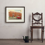 Old Glory: Distillery Building - Art Print, 18x24 / Standard / Brown