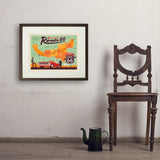 100th Anniversary Of Route 66 (Map) - Art Print, 18x24 / Standard / Brown