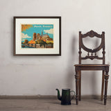 France: Paris, Notre Dame, Horizontal - Art Print, 18x24 / Standard / Brown