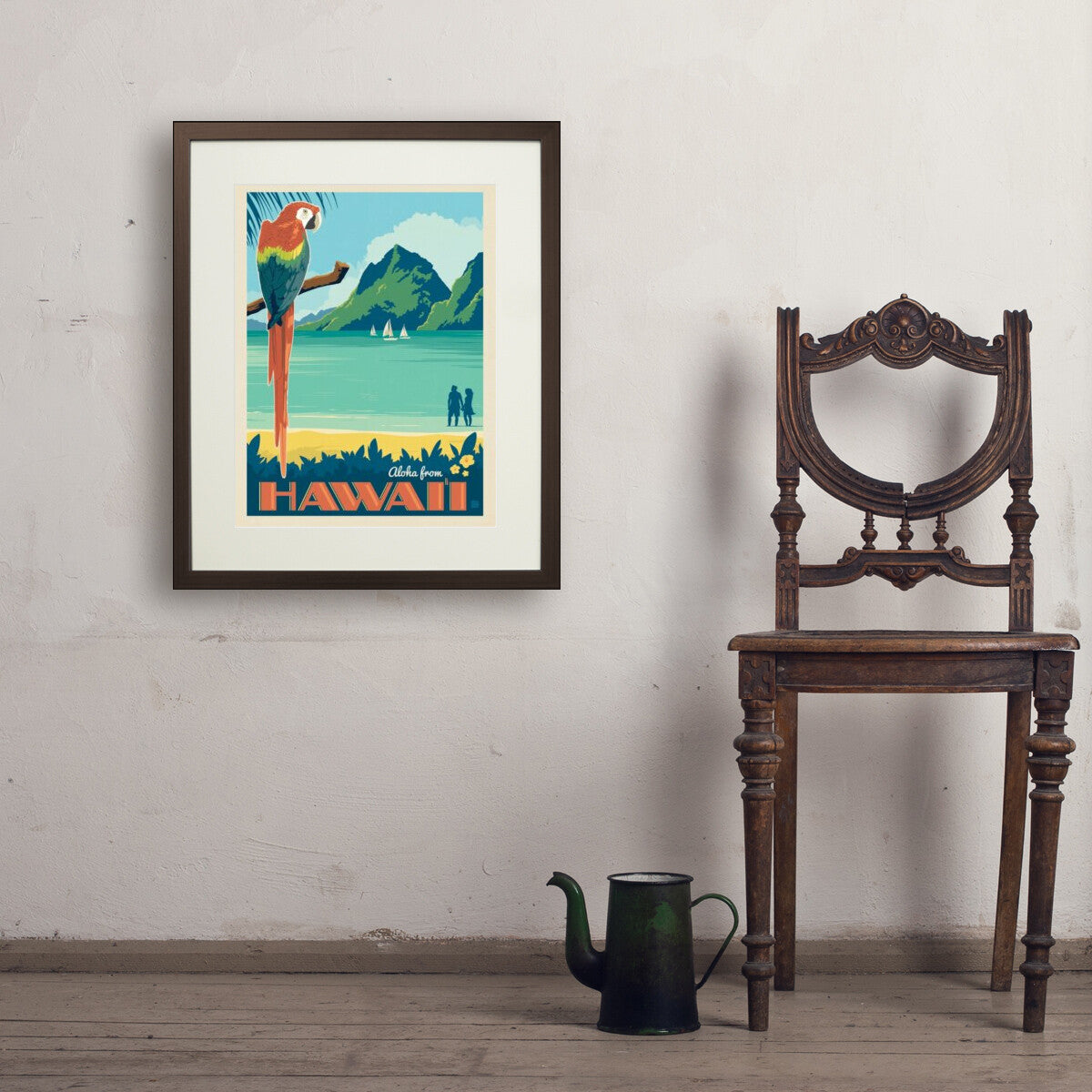 Hawaii: Tropical Paradise — Vintage Travel Poster | Art Print