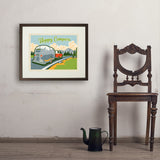 Detour: Hoppy Camper - Art Print, 18x24 / Standard / Brown