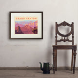 Grand Canyon National Park: 100th Anniversary (Horizontal) - Art Print, 18x24 / Standard / Brown