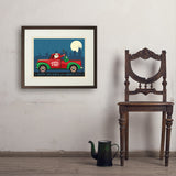 Nashville Or Bust - Art Print, 18x24 / Standard / Brown
