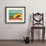Cicada Invasion: I Survived (Horizontal) - Art Print, 18x24 / Standard / Brown