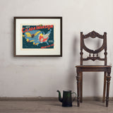 2024 Cicada Invasion Map - Art Print, 18x24 / Standard / Brown
