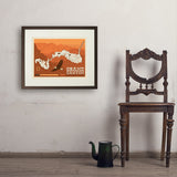 Map of Grand Canyon National Park - Art Print, 18x24 / Standard / Brown