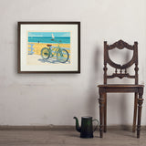 Beach Cruiser Bike - Art Print, 18x24 / Standard / Brown