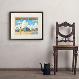 Daytona Beach, Florida - Art Print, 18x24 / Standard / Brown
