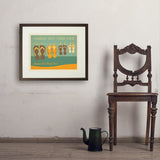 Flip Flops Hangin’ Out Together - Art Print, 18x24 / Standard / Brown