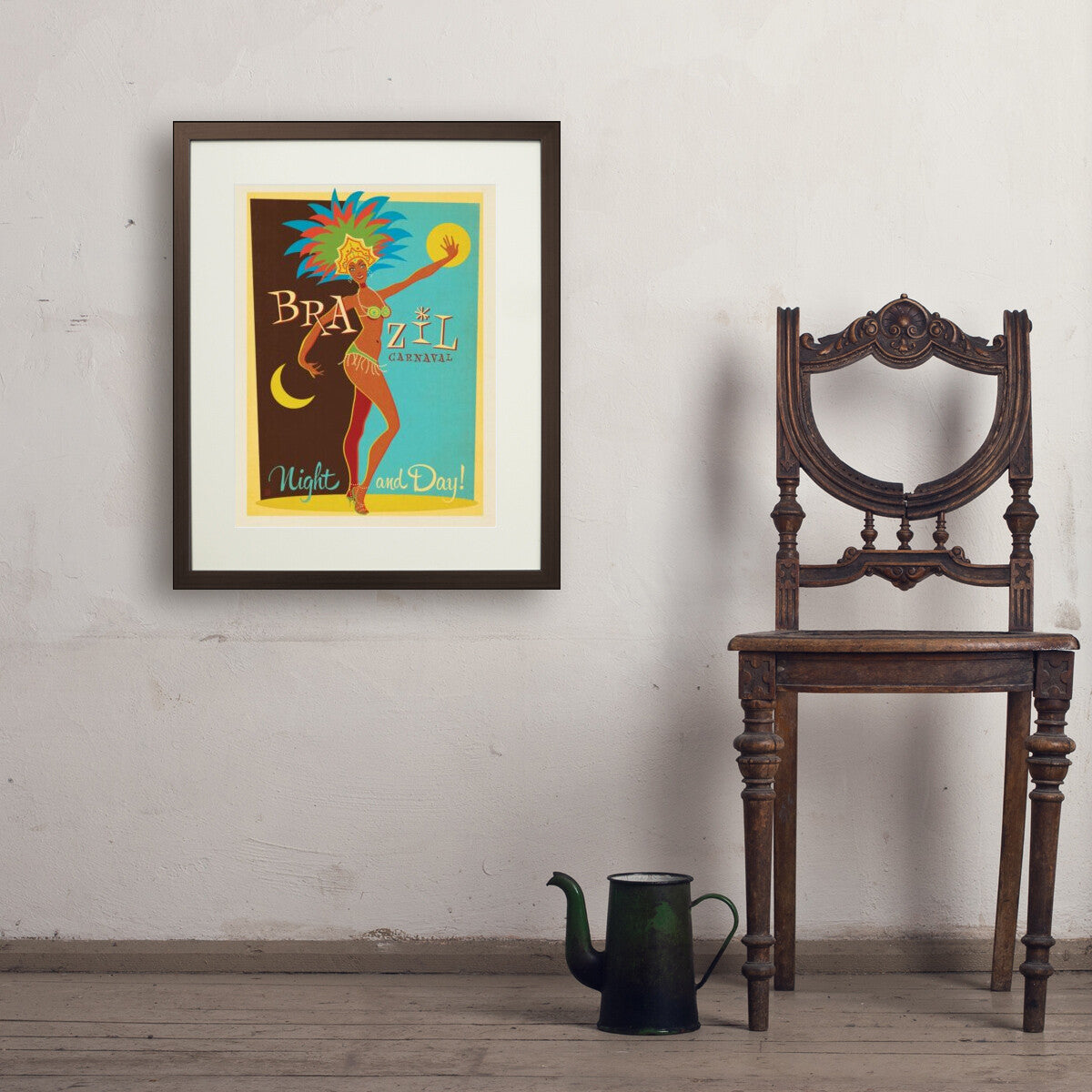 Brazil: Carnaval — Vintage Travel Poster | Art Print – Anderson