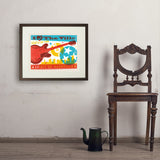 Chill in the Ville (Horizontal) - Art Print, 18x24 / Standard / Brown