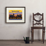 Golden Spike (Pub Poster) - Art Print, 18x24 / Standard / Brown