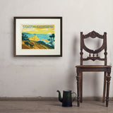 Coastal California: Horizontal Print - Art Print, 18x24 / Standard / Brown