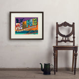 Memphis, TN: Picture Letters - Art Print, 18x24 / Standard / Brown