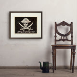 Pirate Flag - Art Print, 18x24 / Standard / Brown