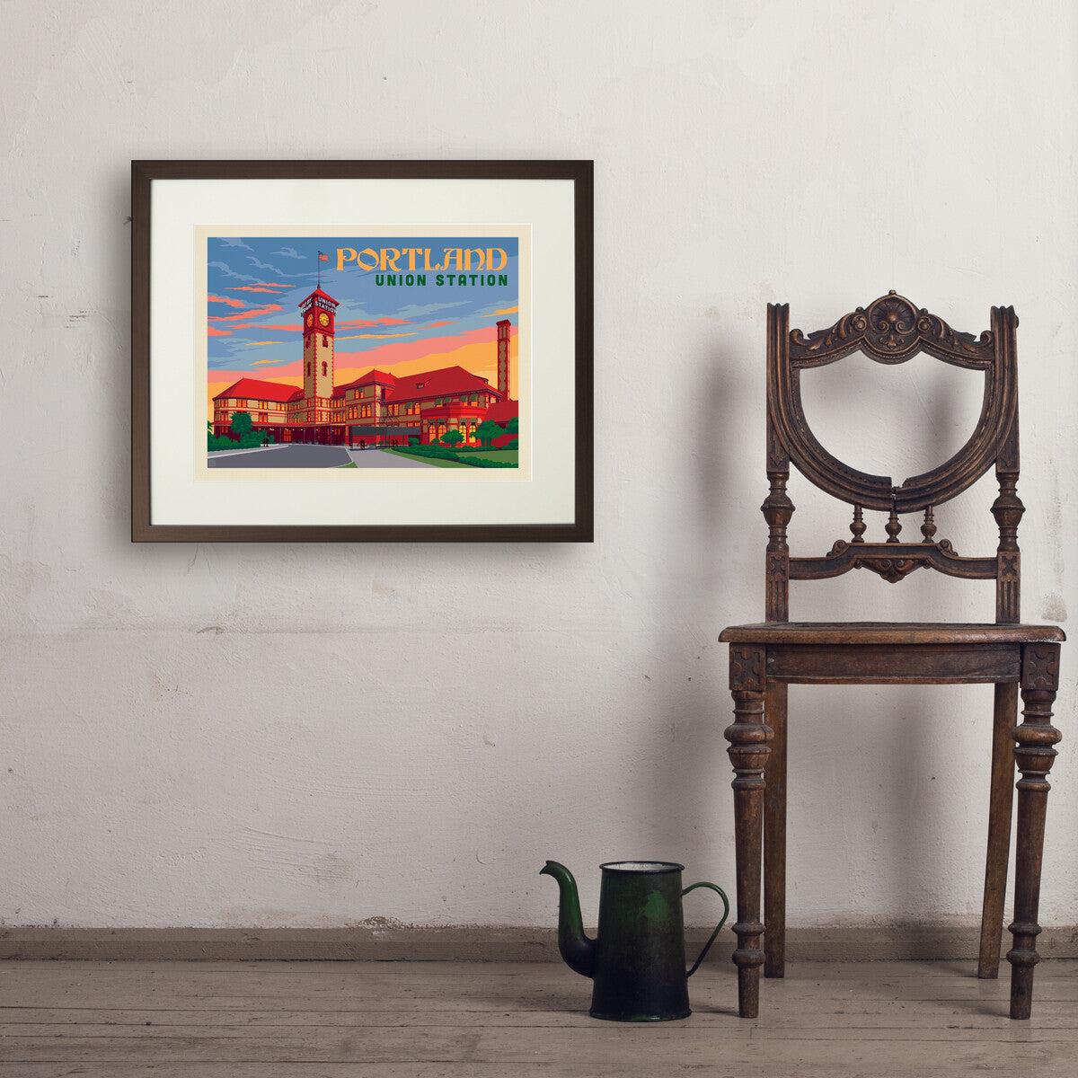 Portland, Oregon: Union Station — Vintage Travel Poster | Art