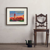 Portland, Oregon: Union Station - Art Print, 18x24 / Standard / Brown