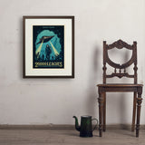 20,000 Leagues Under the Sea: Jules Verne - Art Print, 18x24 / Standard / Brown