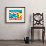 Lookin' Pretty In Music City (Horizontal) - Art Print, 18x24 / Standard / Brown