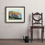 Big Sur, California: Bixby Bridge - Art Print, 18x24 / Standard / Brown