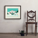 Yard Sale - Art Print, 18x24 / Standard / Brown