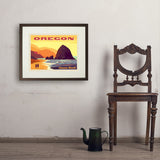 Oregon Coast: Cannon Beach - Art Print, 18x24 / Standard / Brown
