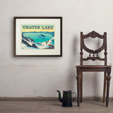 Crater Lake National Park: Winter Fox (Horizontal) - Art Print, 18x24 / Standard / Brown