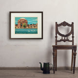 San Francisco: Palace of Fine Arts - Art Print, 18x24 / Standard / Brown