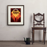 1984: George Orwell - Art Print, 18x24 / Standard / Brown