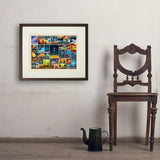 Space Travel Collage (Horizontal) - Art Print, 18x24 / Standard / Brown