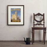 ...2026 Total Solar Eclipse: León, Spain - Art Print, 18x24 / Standard / Brown