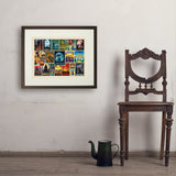 Literary Classics Collage (Horizontal) - Art Print, 18x24 / Standard / Brown