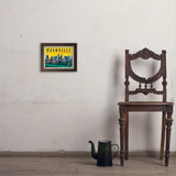 Nashville Sunset Skyline (Horizontal) - Art Print, 8x10 / Simple / Brown