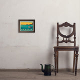 Memphis, TN: River View (Horizontal) - Art Print, 8x10 / Simple / Brown